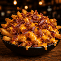 Frites bacon