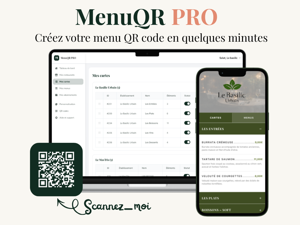MenuQR PRO screenshot