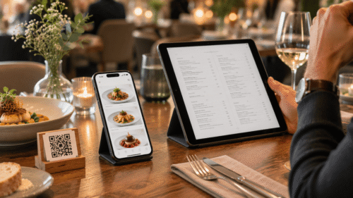 Carte digitale ou menu PDF que choisir