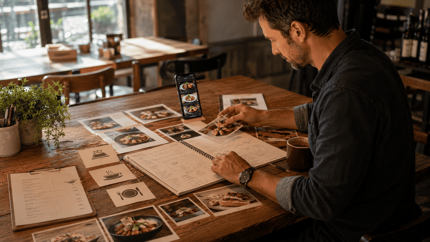 Comment organiser les catégories d'un menu restaurant